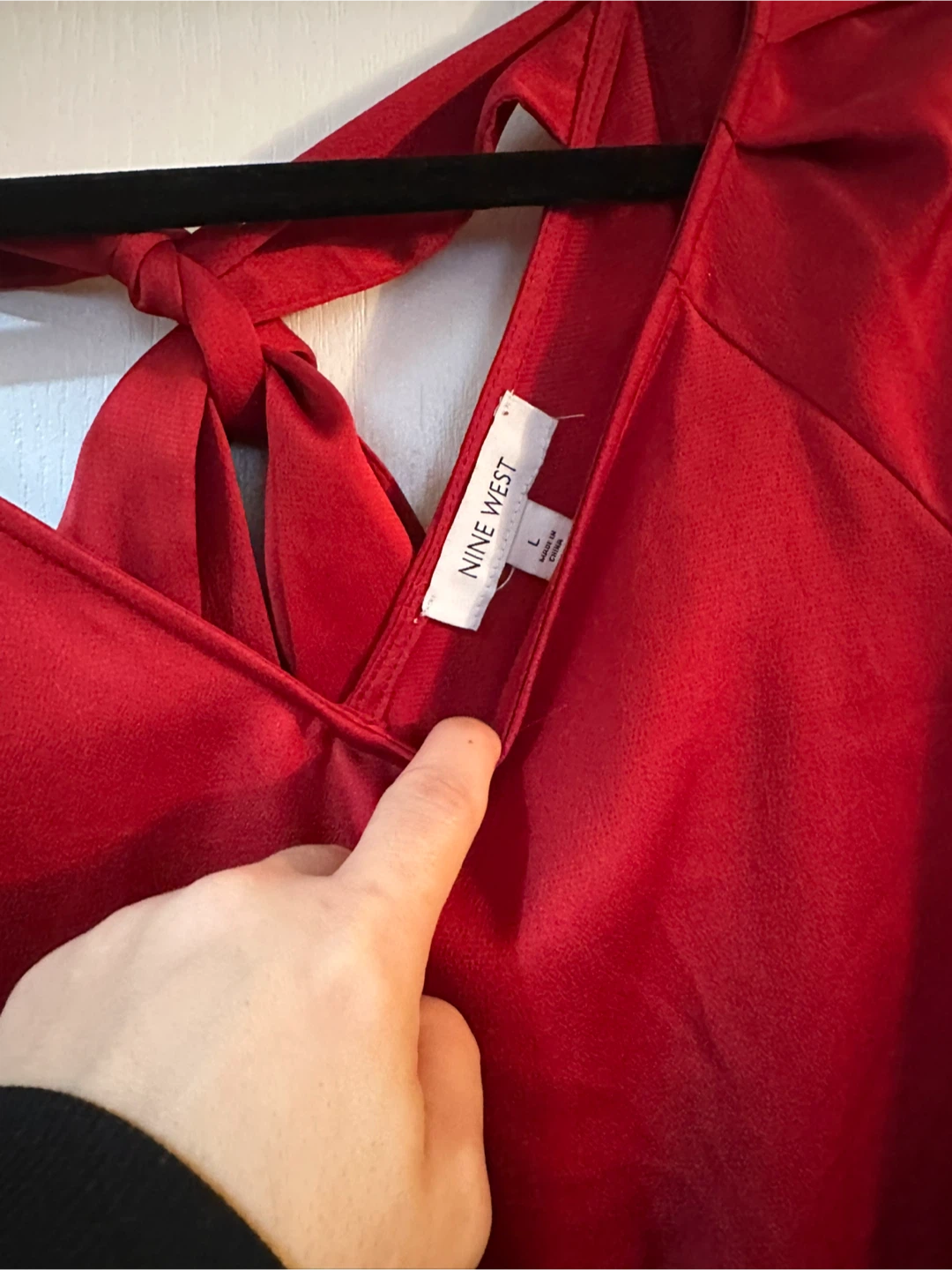 Nine West Red Blouse - Size L - photo 2