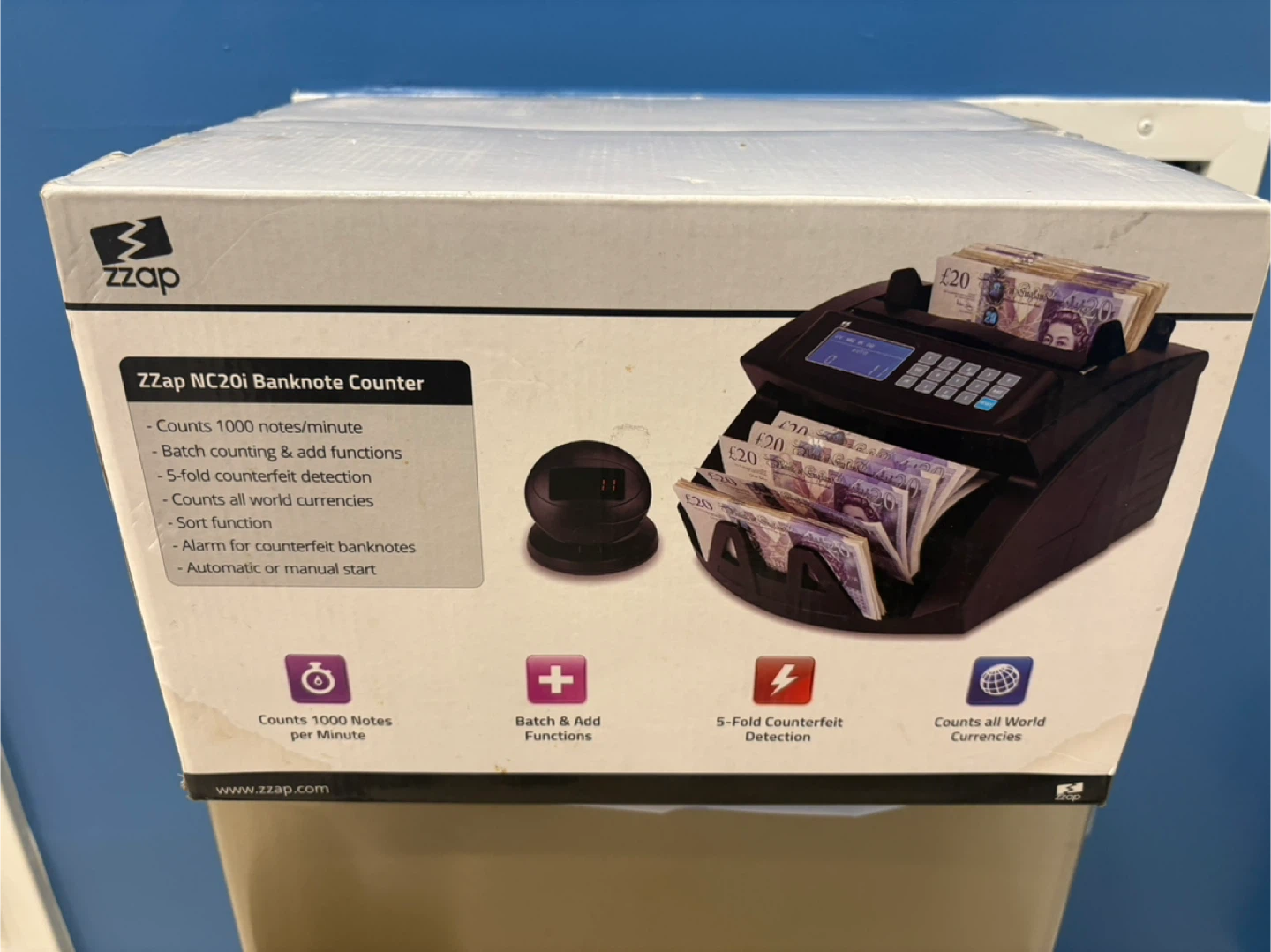 ZZap NC20i Banknote Counter