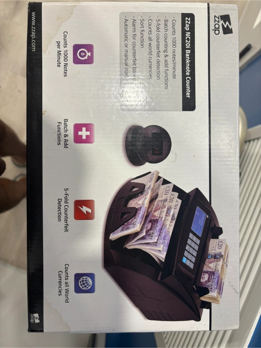 ZZap NC20i Banknote Counter - photo 2