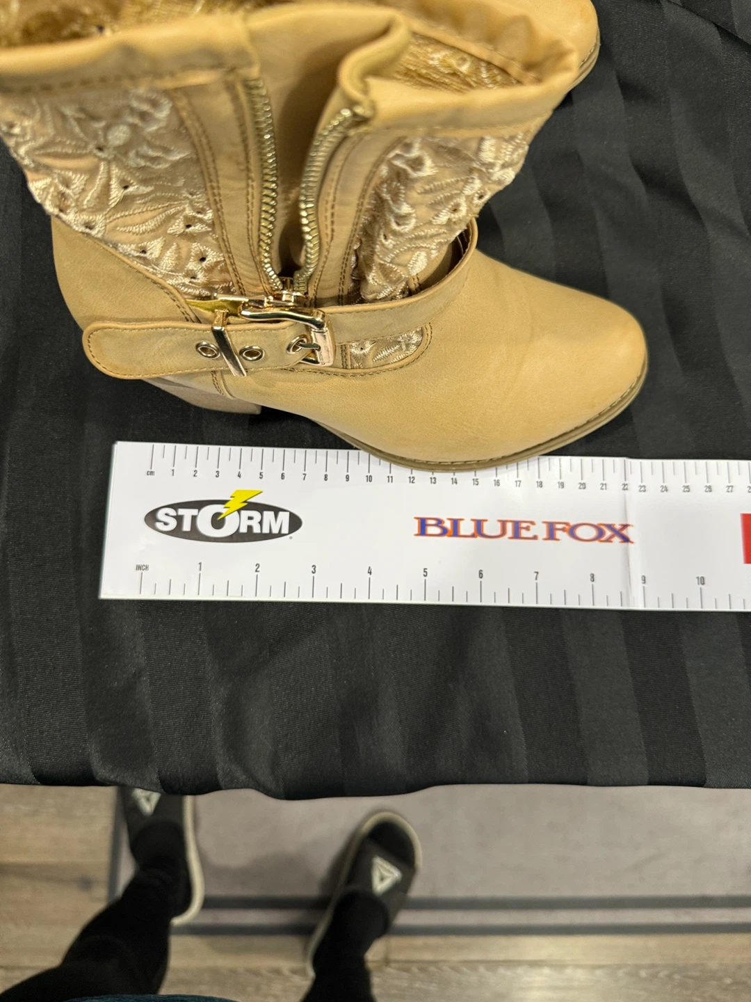 Beige Heeled Ankle Boots - photo 4