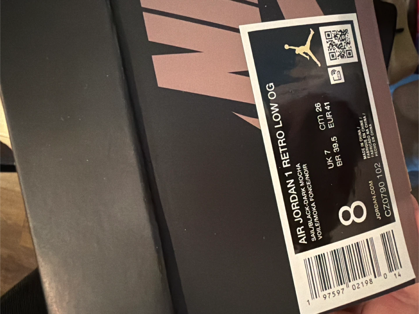Nike Air Jordan 1 Retro Low OG Mocha, Size 8 - photo 3