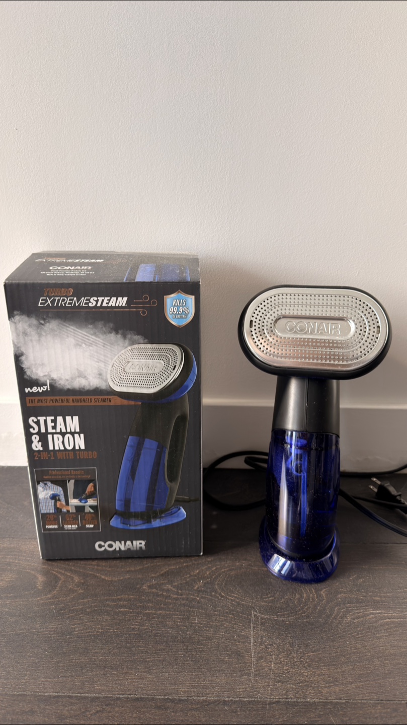 Conair Extreme Steam 2-in-1 Steamer & Iron- Like New