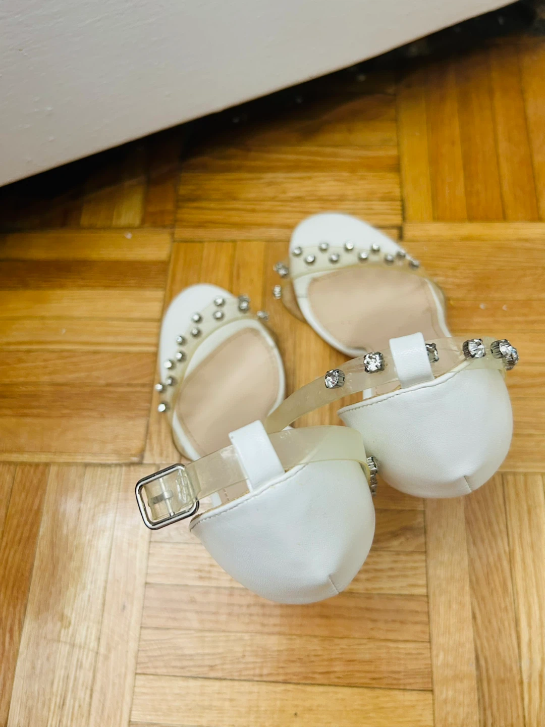 Betsey Johnson White Heels - Size 8