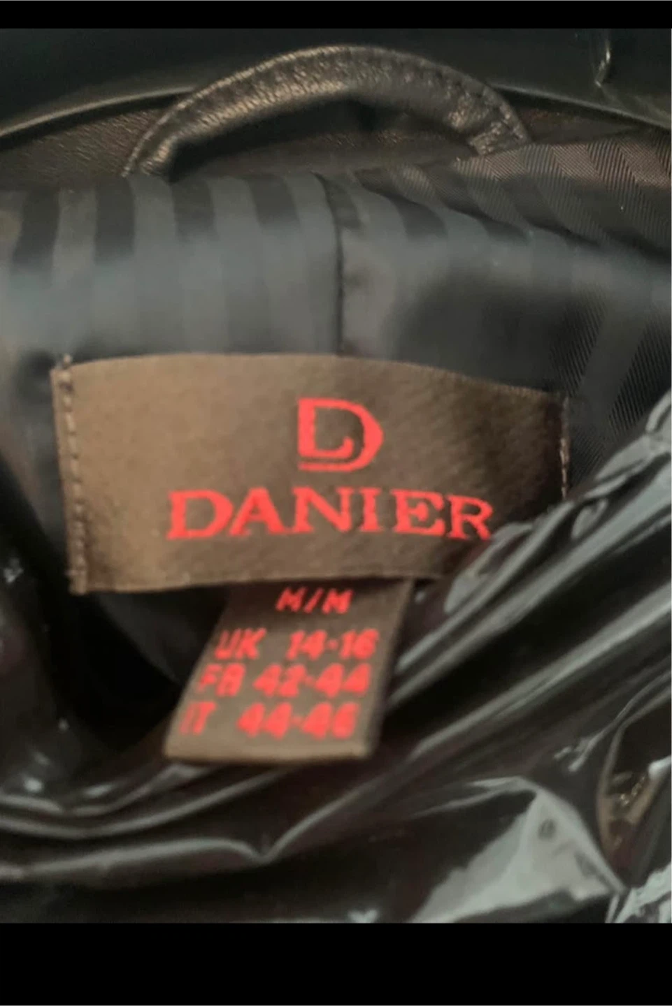 Danier Black Leather Coat - Size M - photo 3