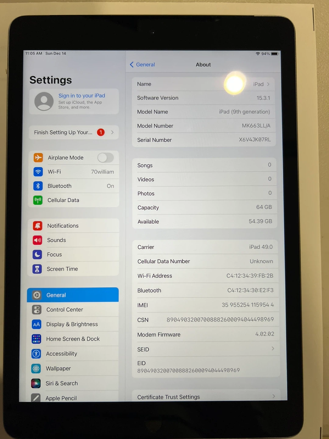 Apple iPad (9th Generation) 64GB Wifi and LTE - photo 4