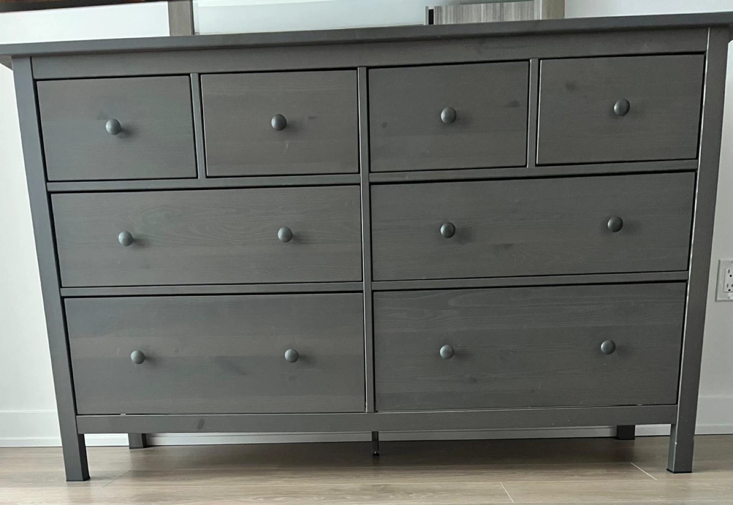 IKEA Hemnes 8-Drawer Dresser - Grey
