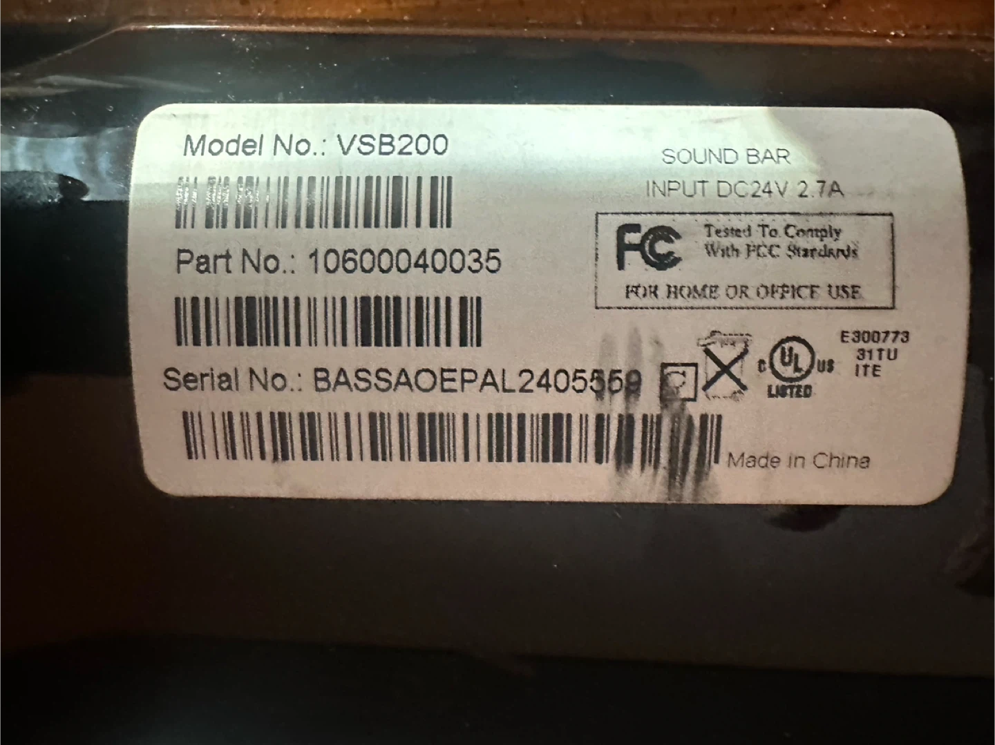 Vizio VSB200 Sound Bar - photo 4