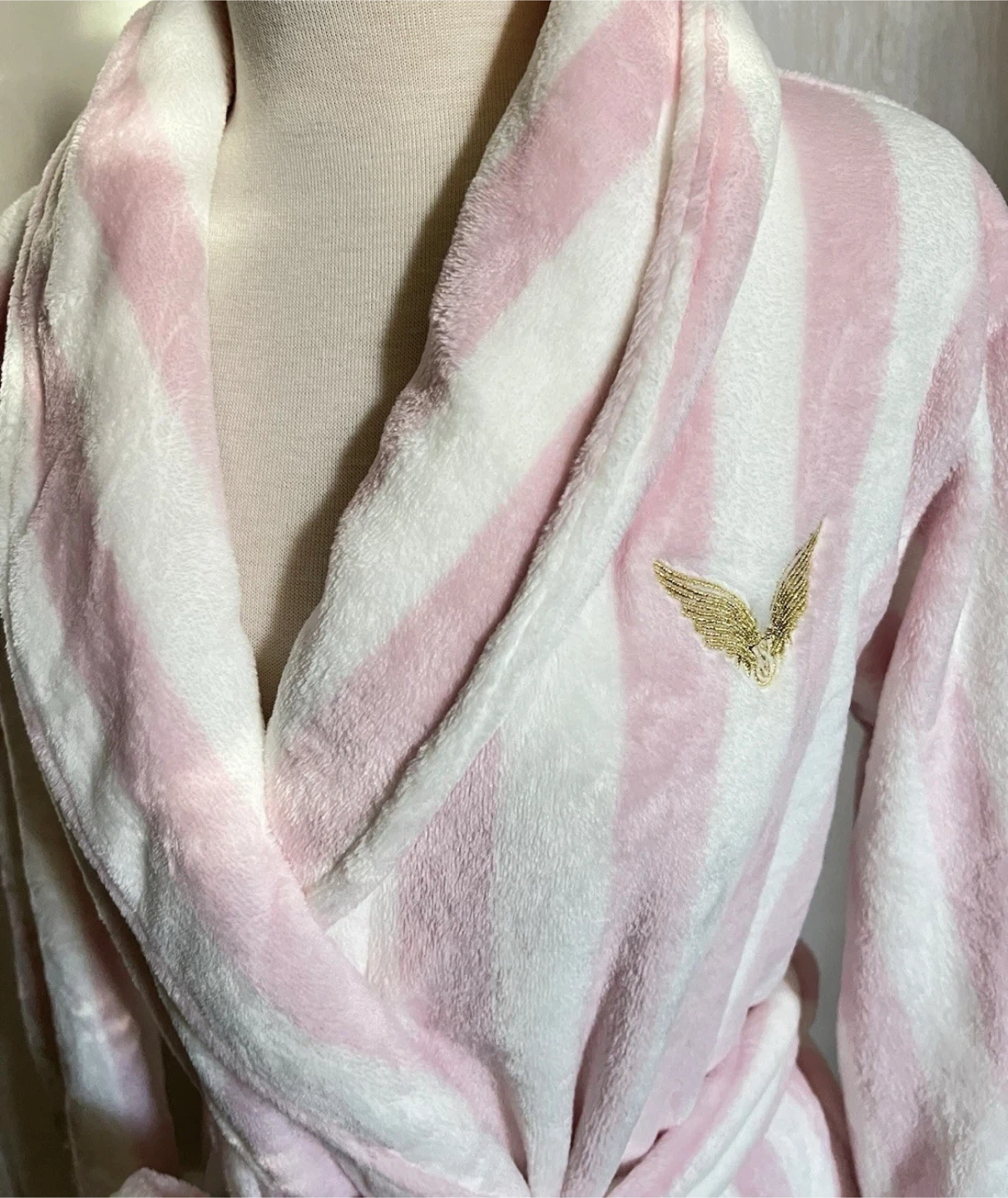 Victoria's Secret Pink & White Striped Robe M/L - photo 3