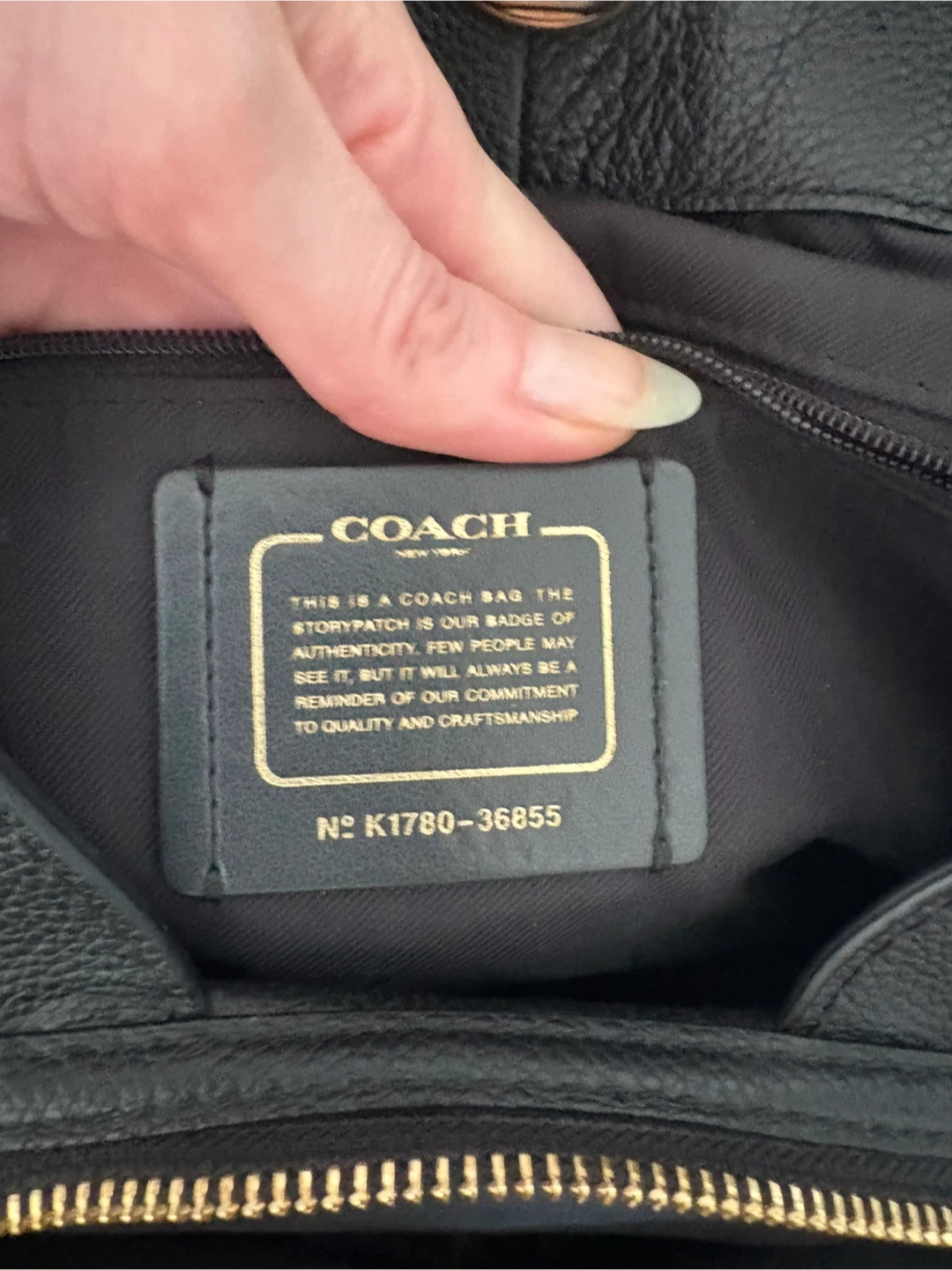 Coach Black Leather Shoulder Bag K1780-36855 - photo 4