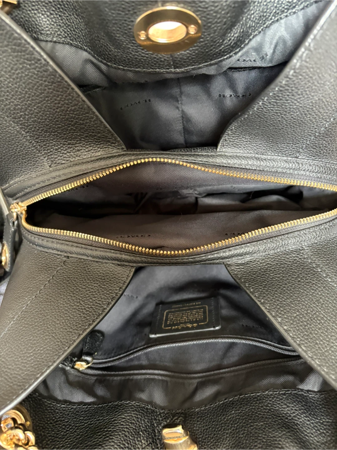 Coach Black Leather Shoulder Bag K1780-36855 - photo 3