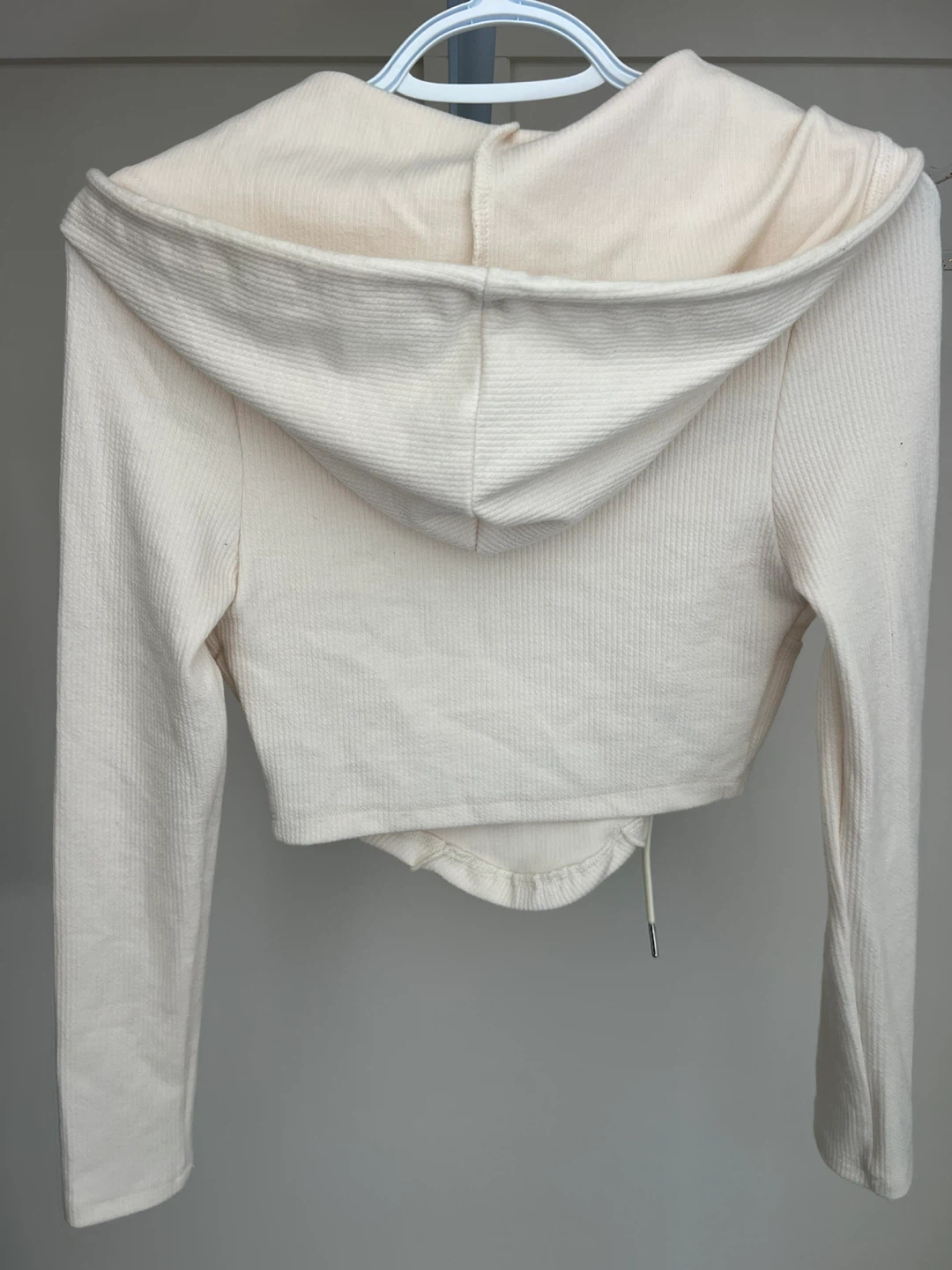 SHEIN Cream Cropped Hoodie - Size S - photo 2