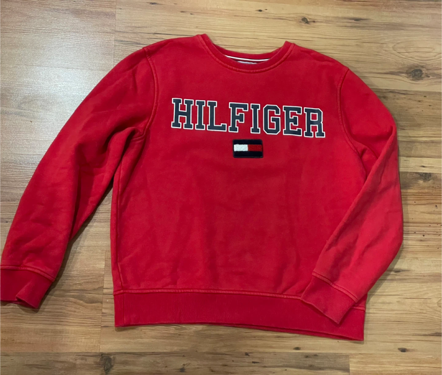 Tommy Hilfiger Red Sweatshirt - Size M