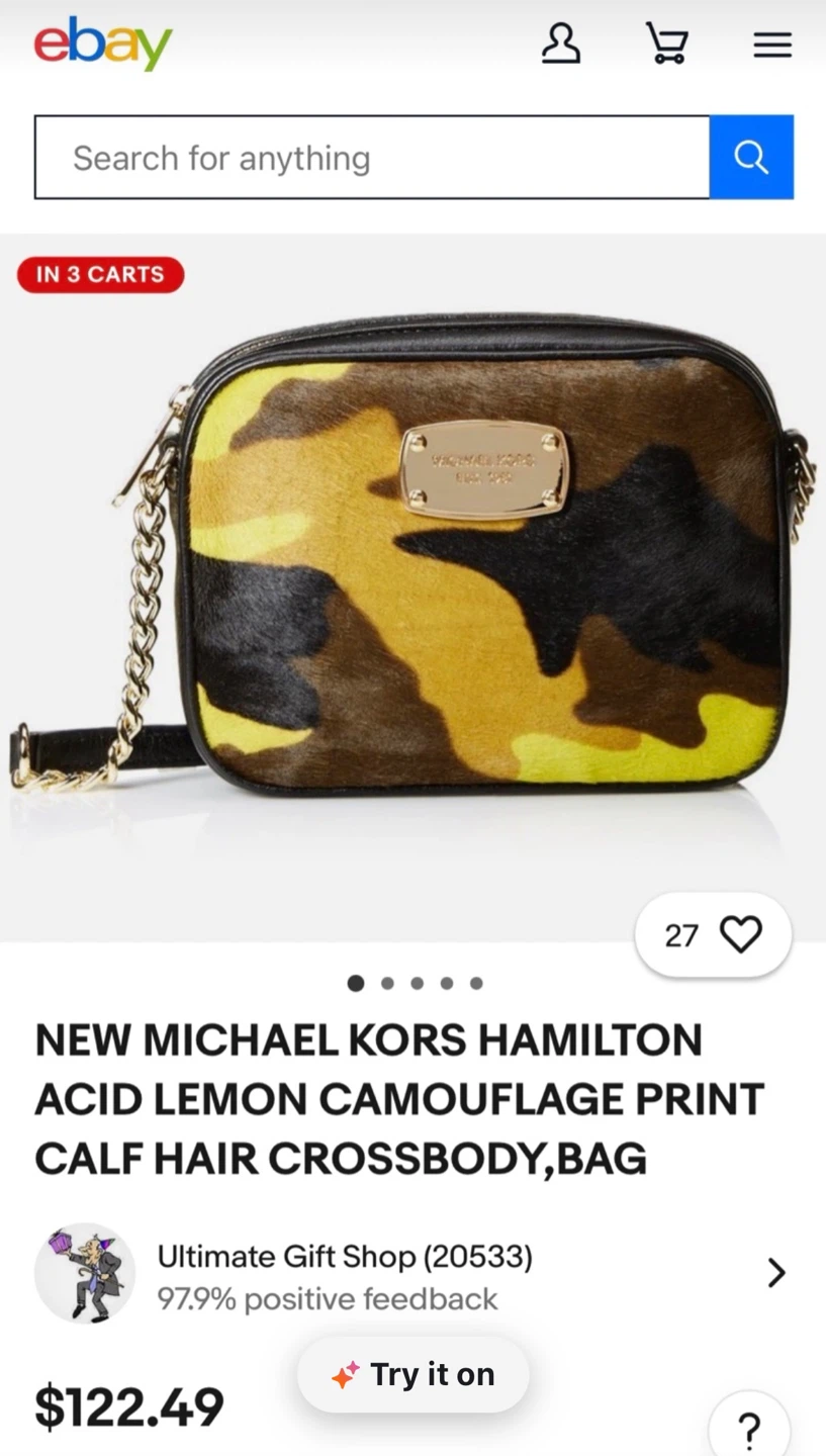 Michael Kors Hamilton Camouflage Calf Hair Crossbody - photo 5