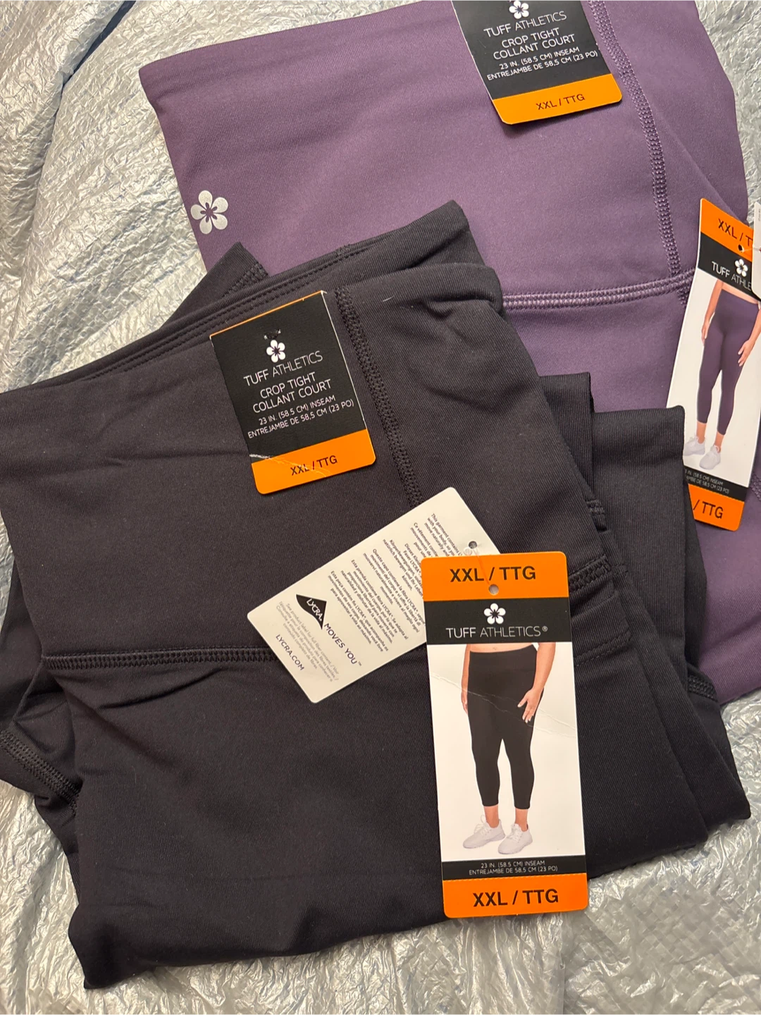2pc Tuff Athletics Crop Tight Leggings - XXL
