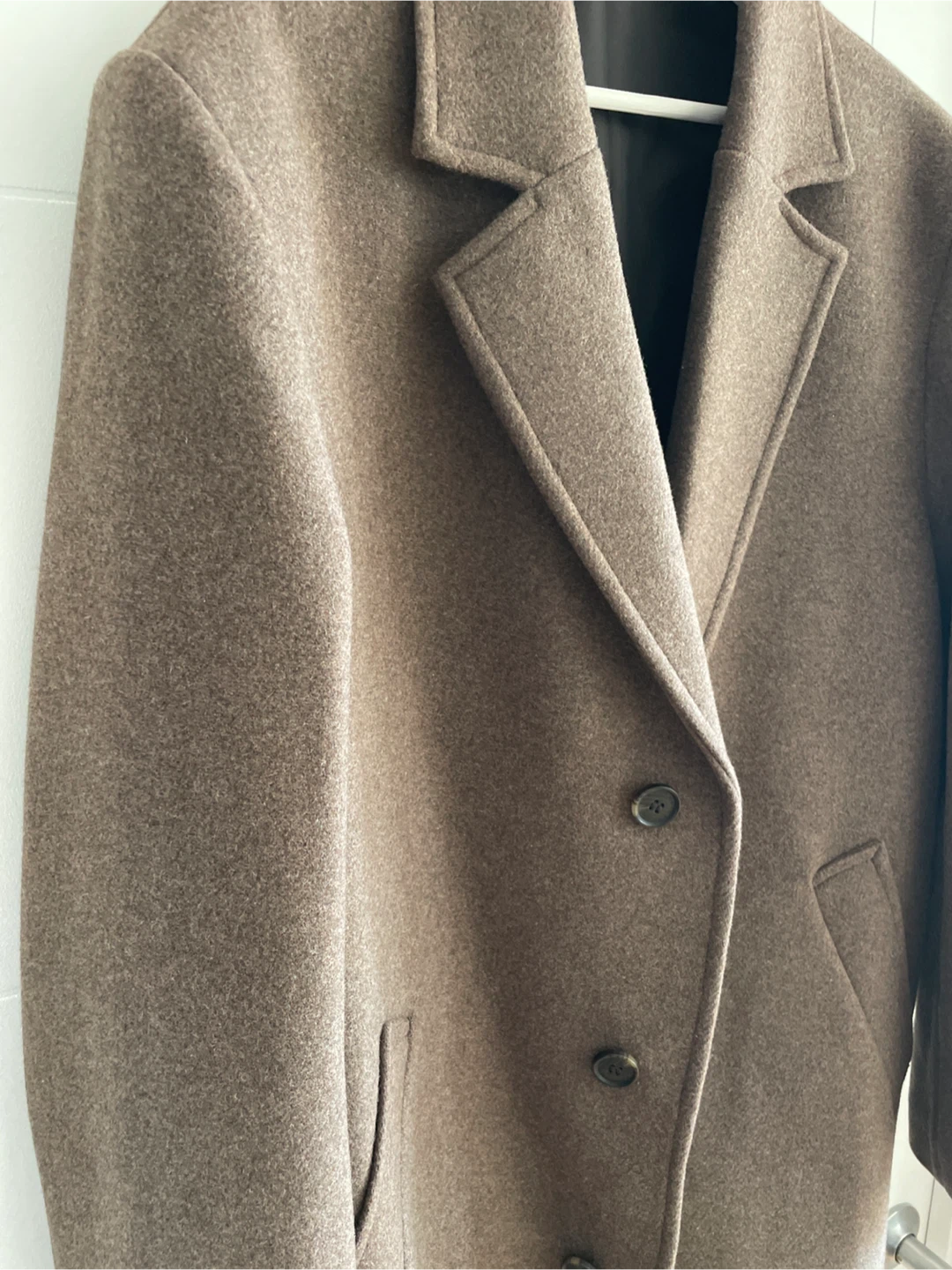 Wool Blend Men’s Overcoat - Size L - photo 2