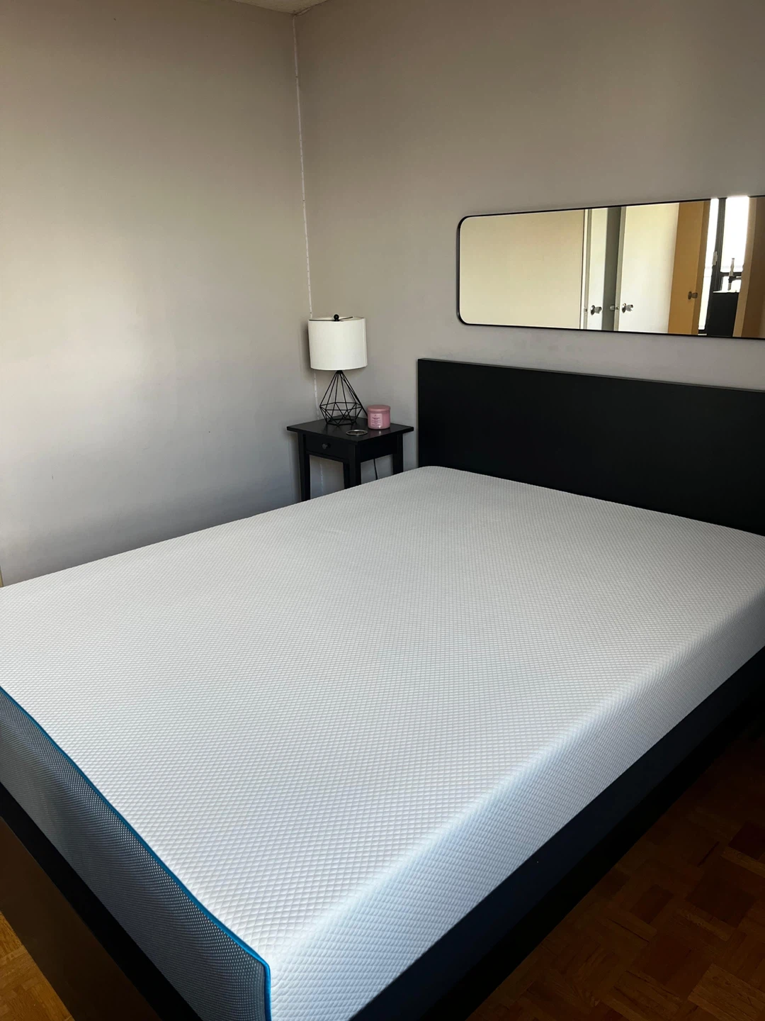 Black Queen size bed (no mattress) - photo 2