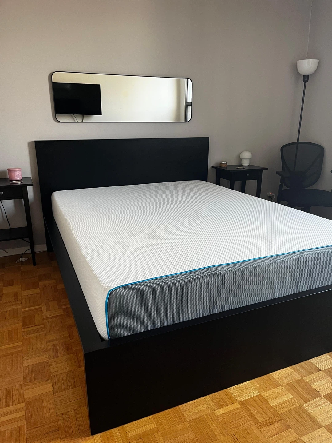 Black Queen size bed (no mattress)