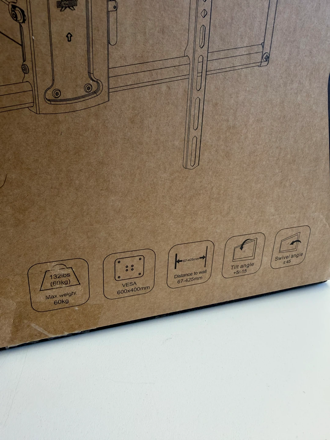 Large Full-Motion TV Wall Mount XML019 - photo 2