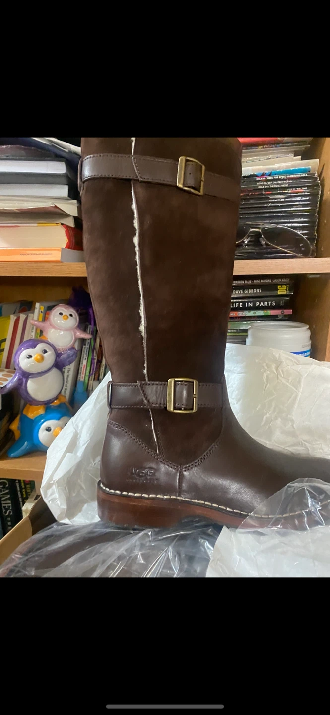 UGG Australia Brown Leather Knee High Boots