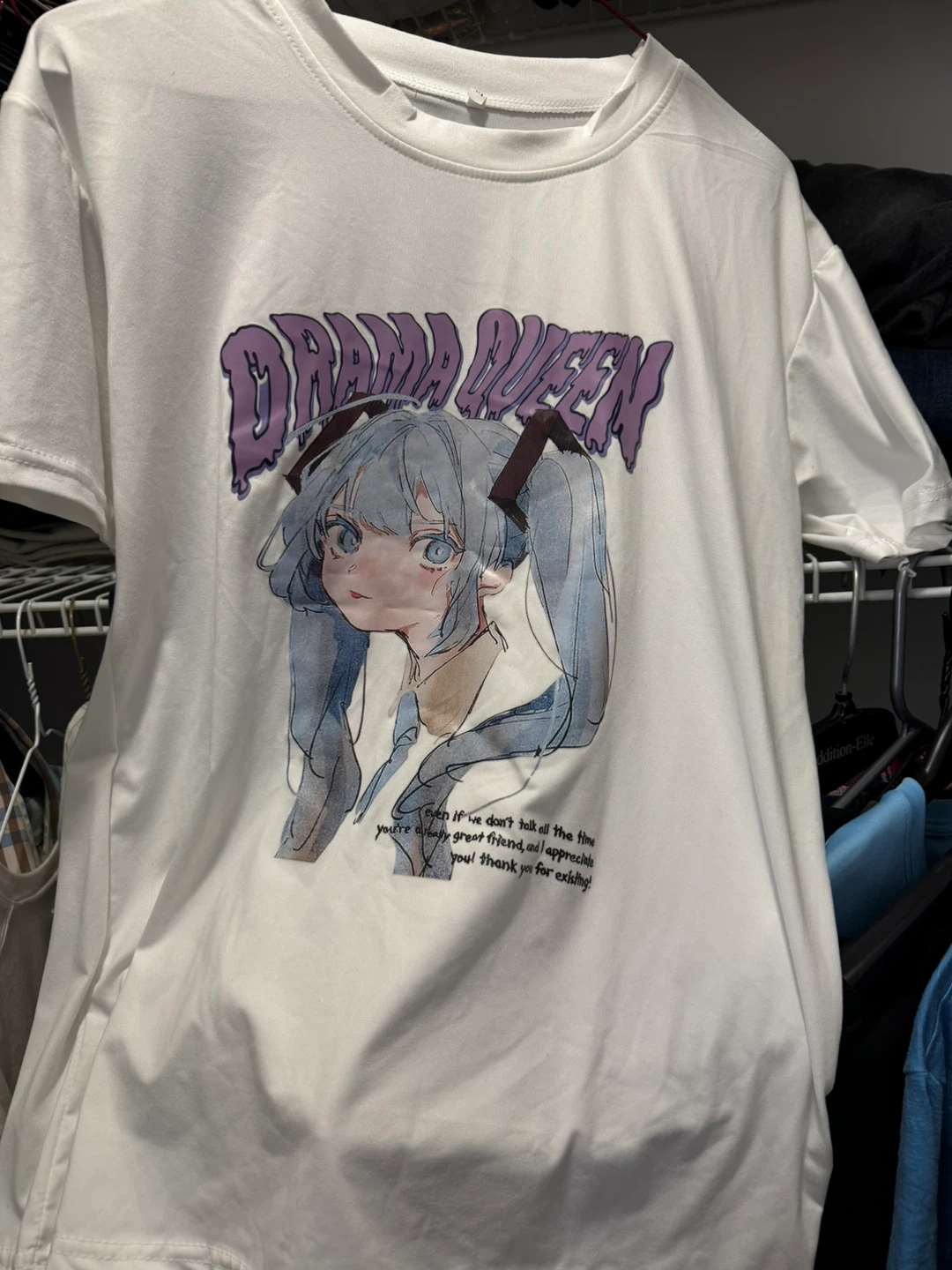Drama Queen White T-Shirt