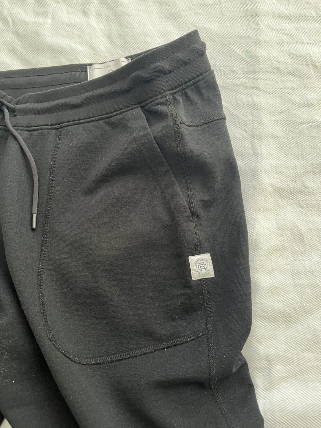Reigning Champ Black Workout Pant Slim Fit Men’s Size Large - photo 3