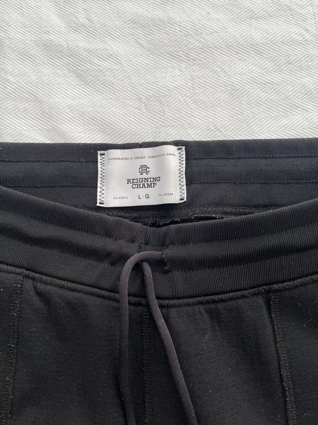 Reigning Champ Black Workout Pant Slim Fit Men’s Size Large - photo 2