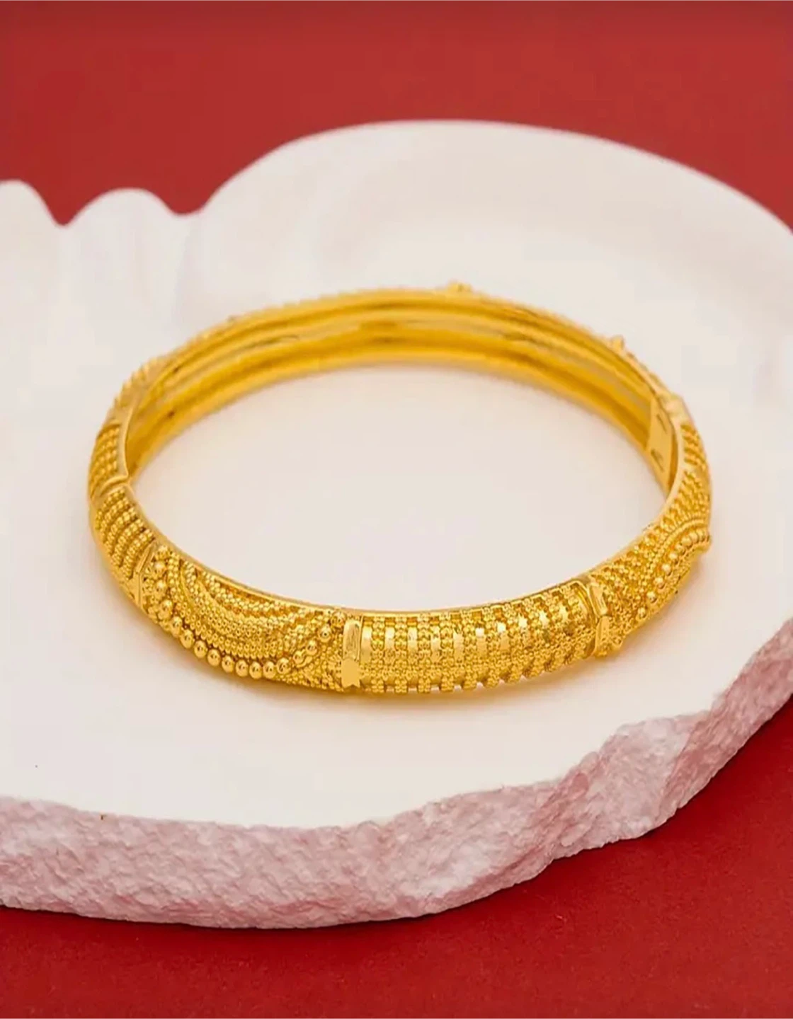 Gold Tone Bangle Bracelet Set - photo 5