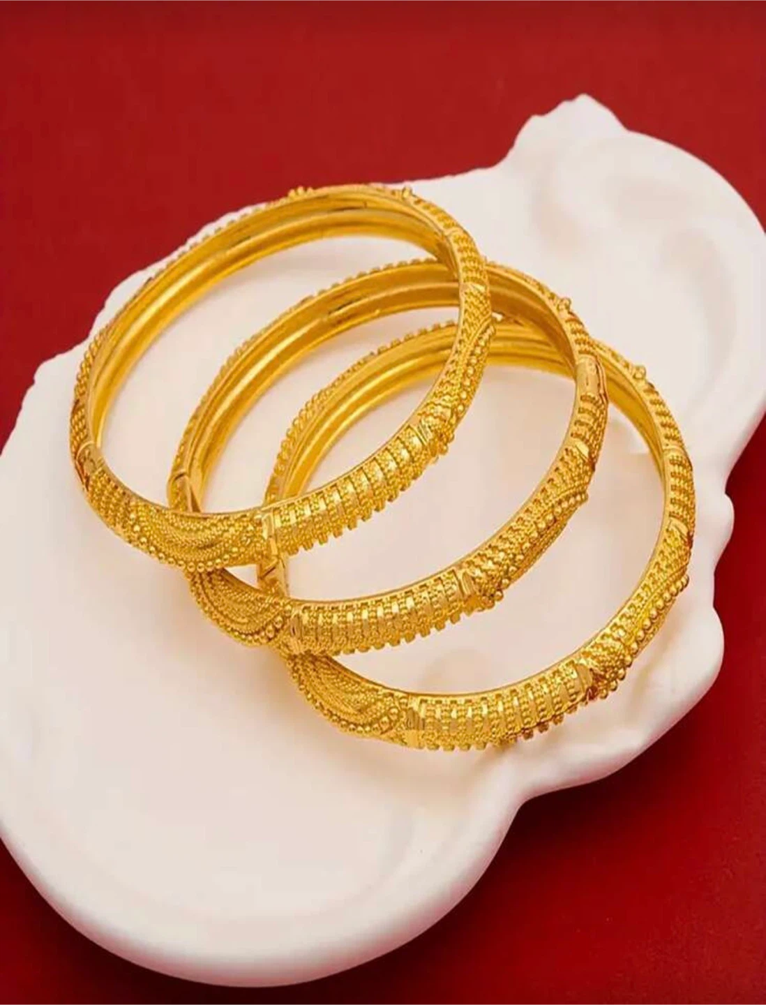 Gold Tone Bangle Bracelet Set - photo 4
