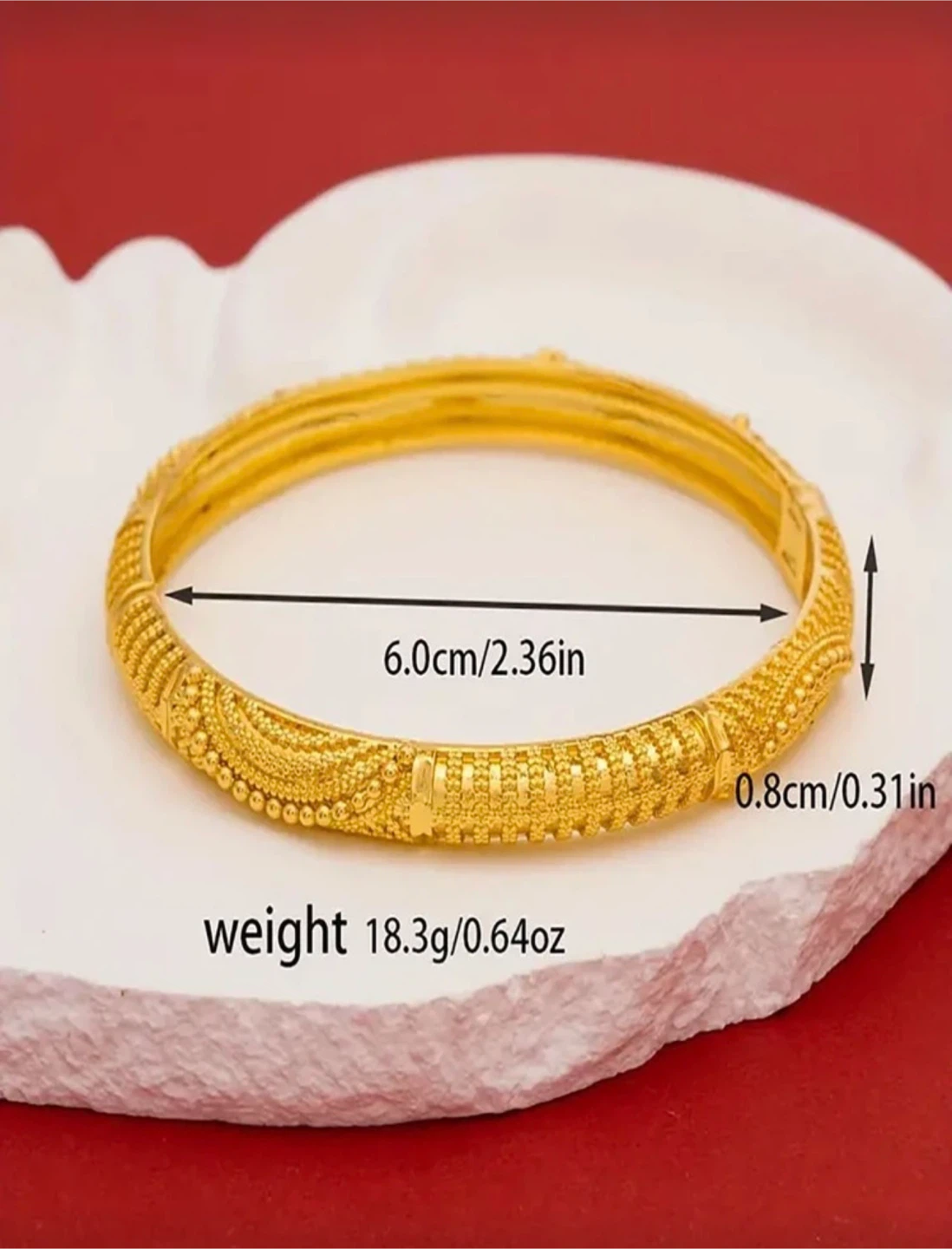 Gold Tone Bangle Bracelet Set - photo 2