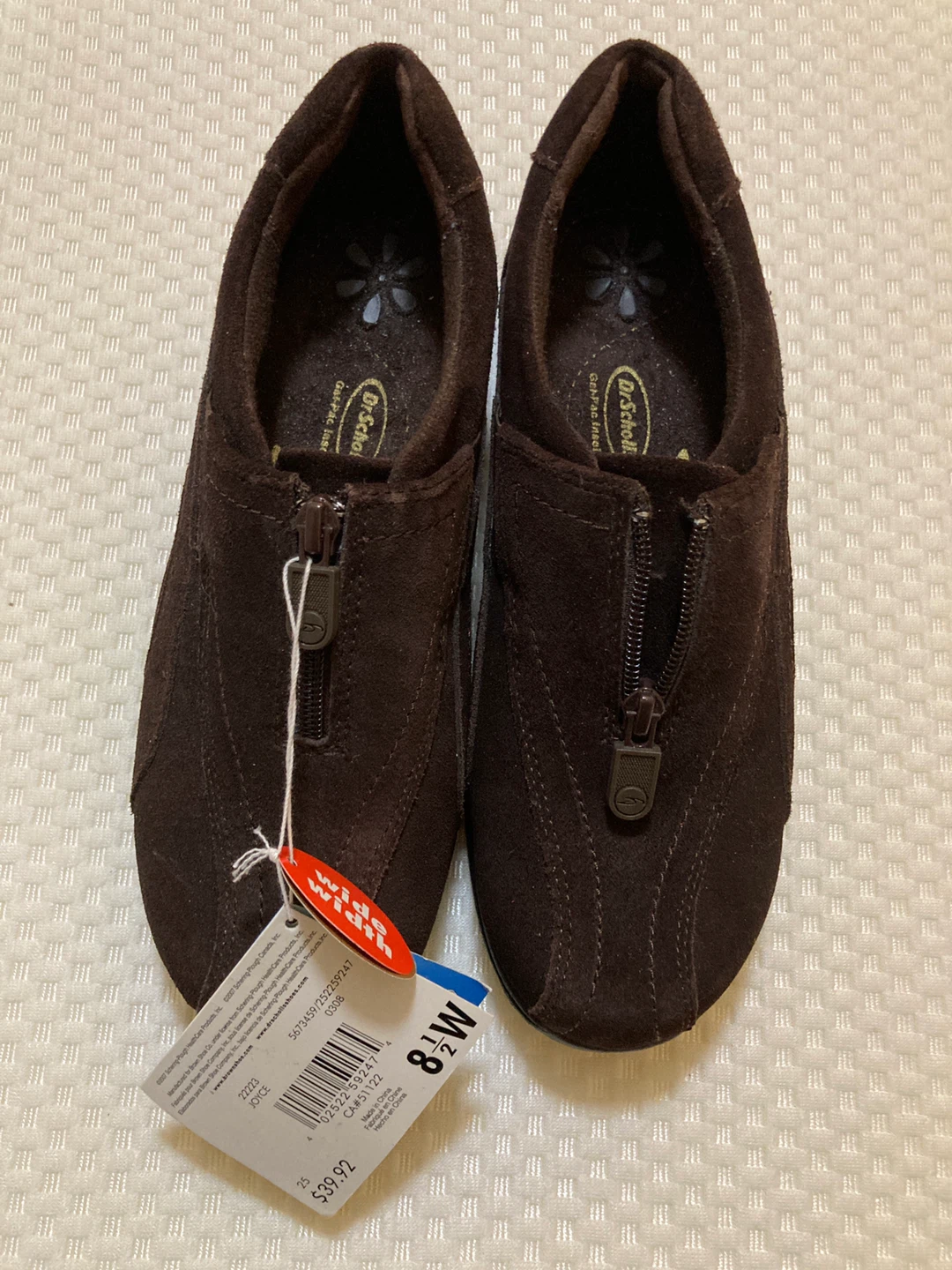 New Dr. Scholl's Brown Suede Shoes - Size 8.5 Wide