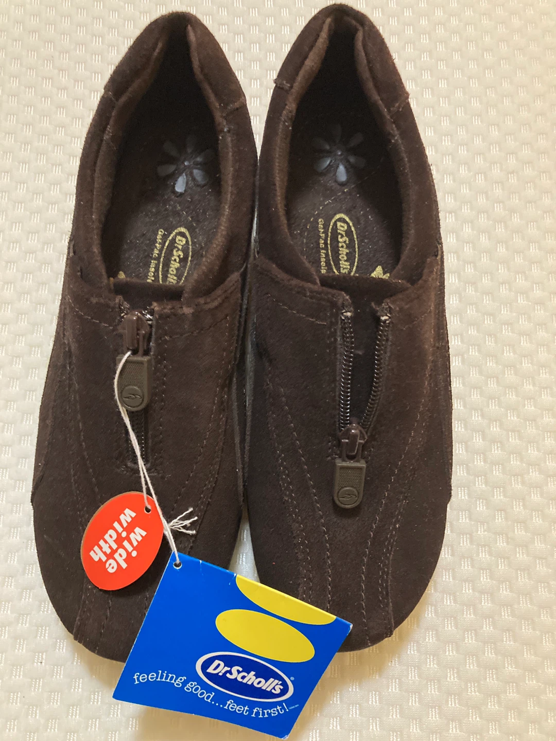 New Dr. Scholl's Brown Suede Shoes - Size 8.5 Wide - photo 2
