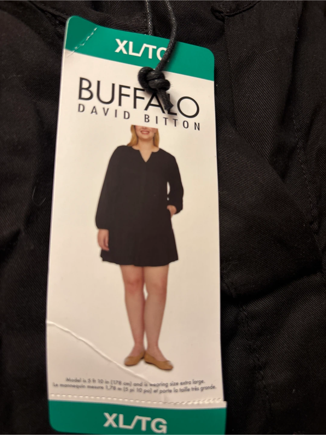 New Buffalo David Bitton Black Dress - XL - photo 2
