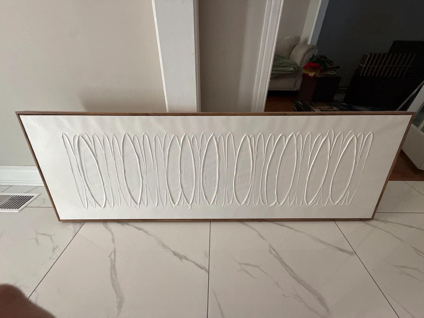 Abstract White Wall Art