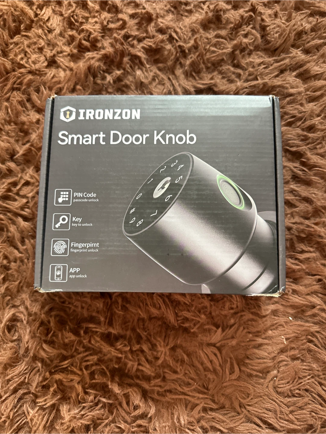 New IRONZON Smart Door Knob - Fingerprint/PIN Unlock