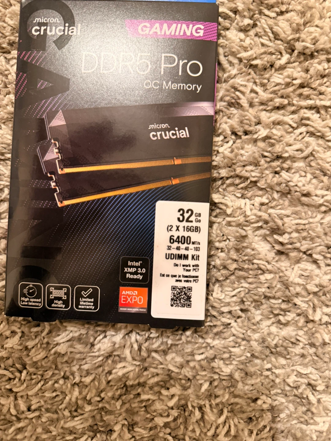 Crucial DDR5 Pro 32GB (2x16GB) 6400MHz OC Memory - photo 2