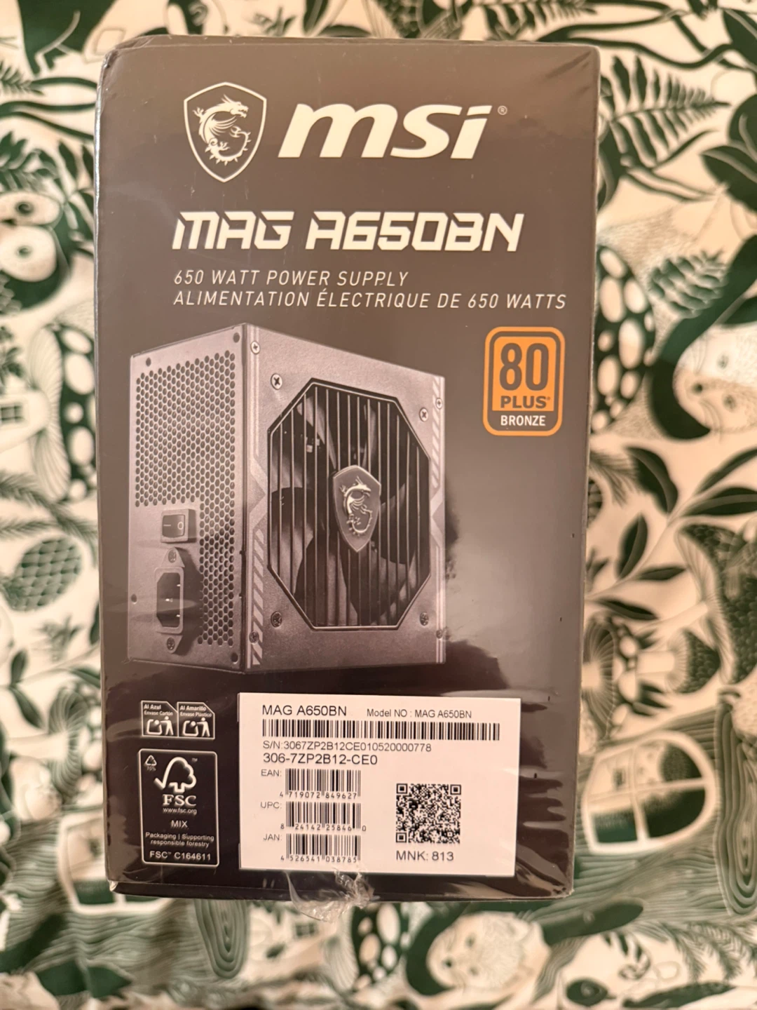 New MSI MAG A650BN 650W Power Supply - photo 4