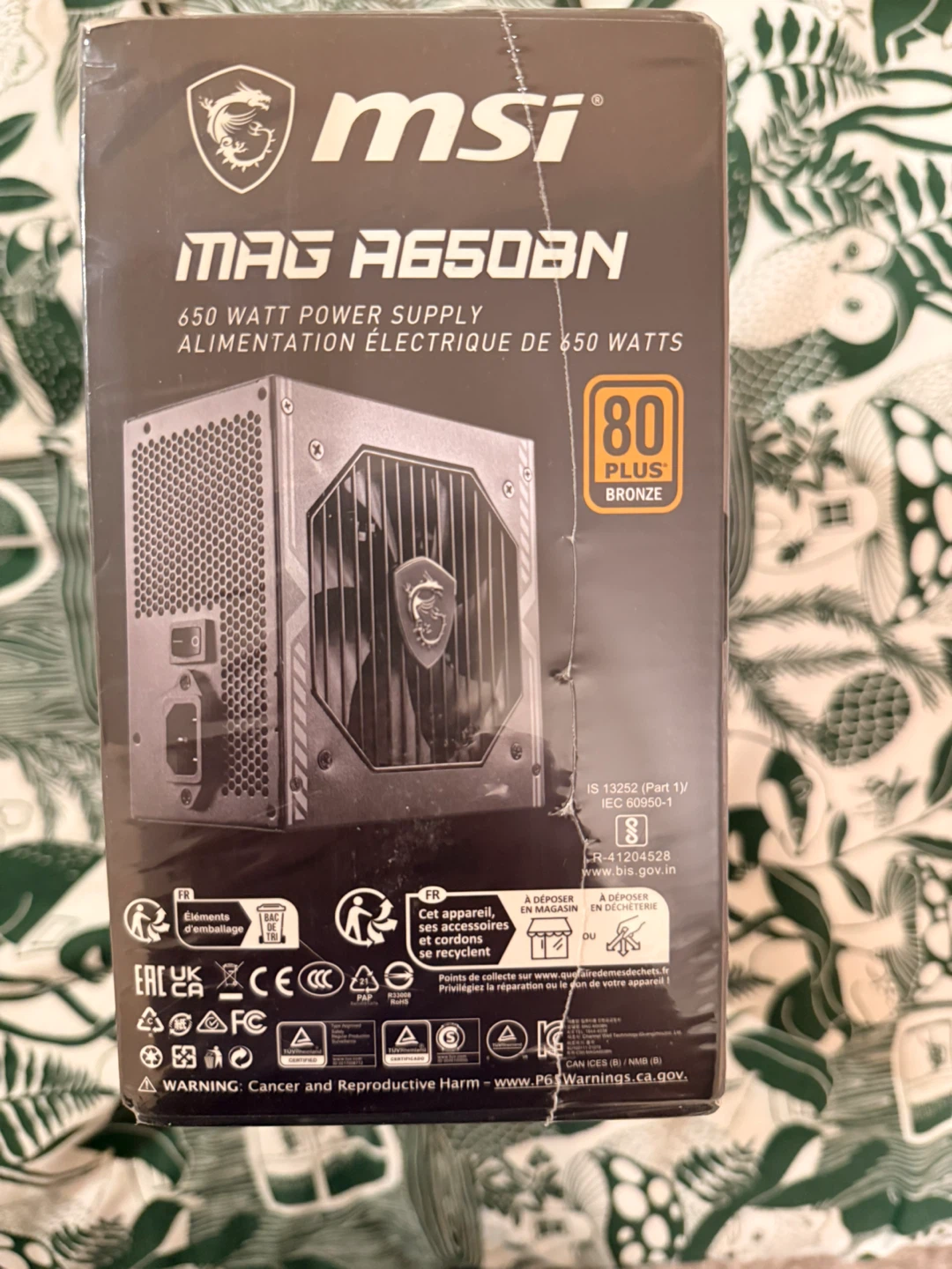 New MSI MAG A650BN 650W Power Supply - photo 3