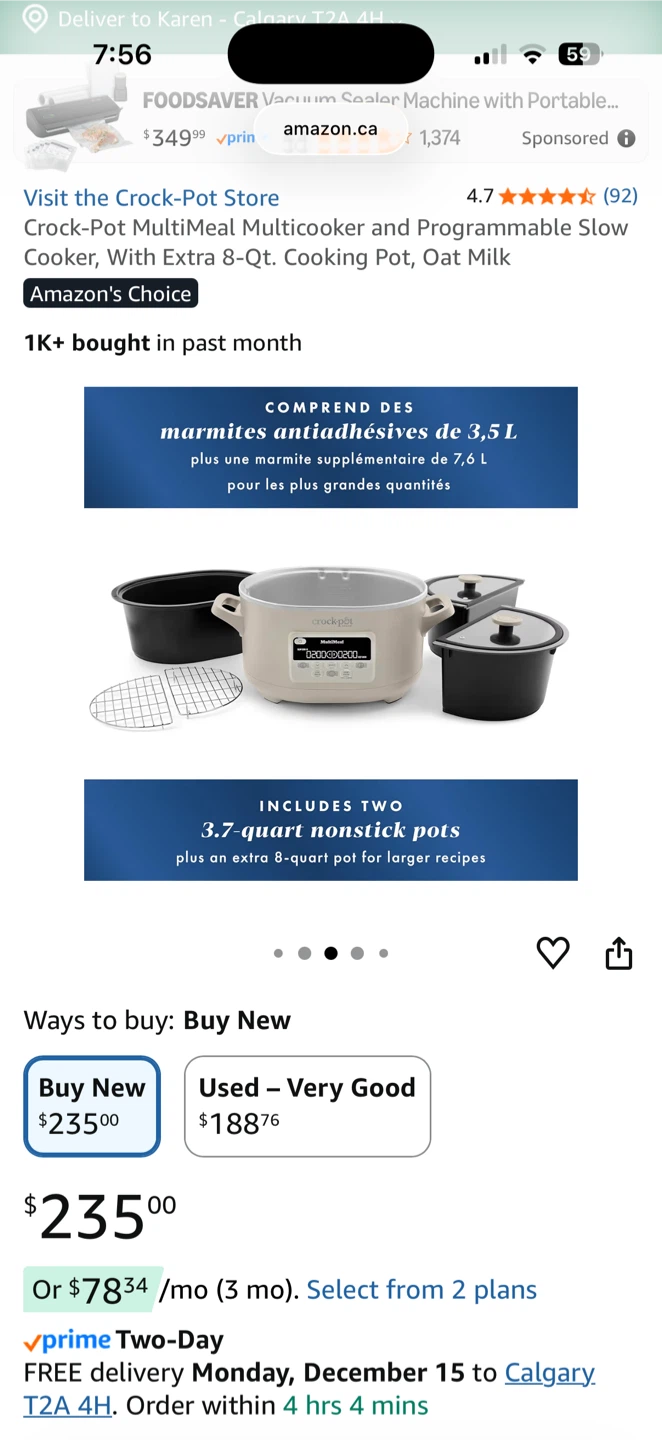 CrockPot MultiMeal Multicooker - New! - photo 2
