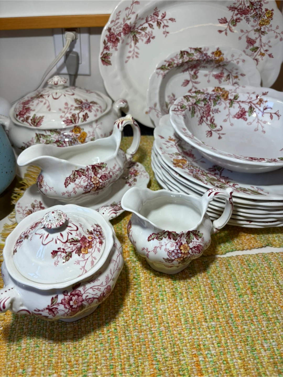 Vintage Royal Winton Floral China Set