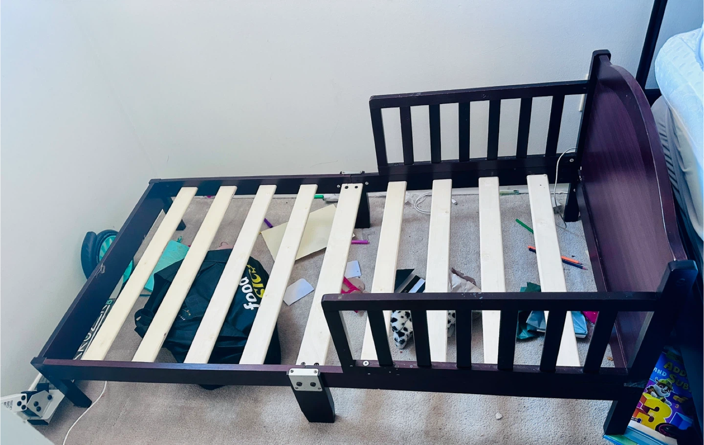 Convertible Toddler Bed - Dark Brown - photo 2