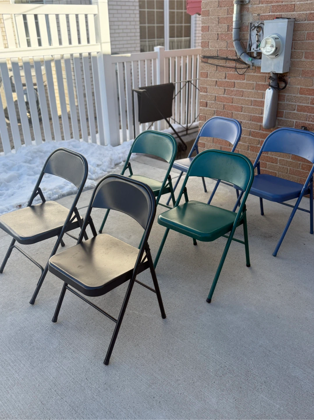 Folding Chairs - Black, Green, Blue - photo 3