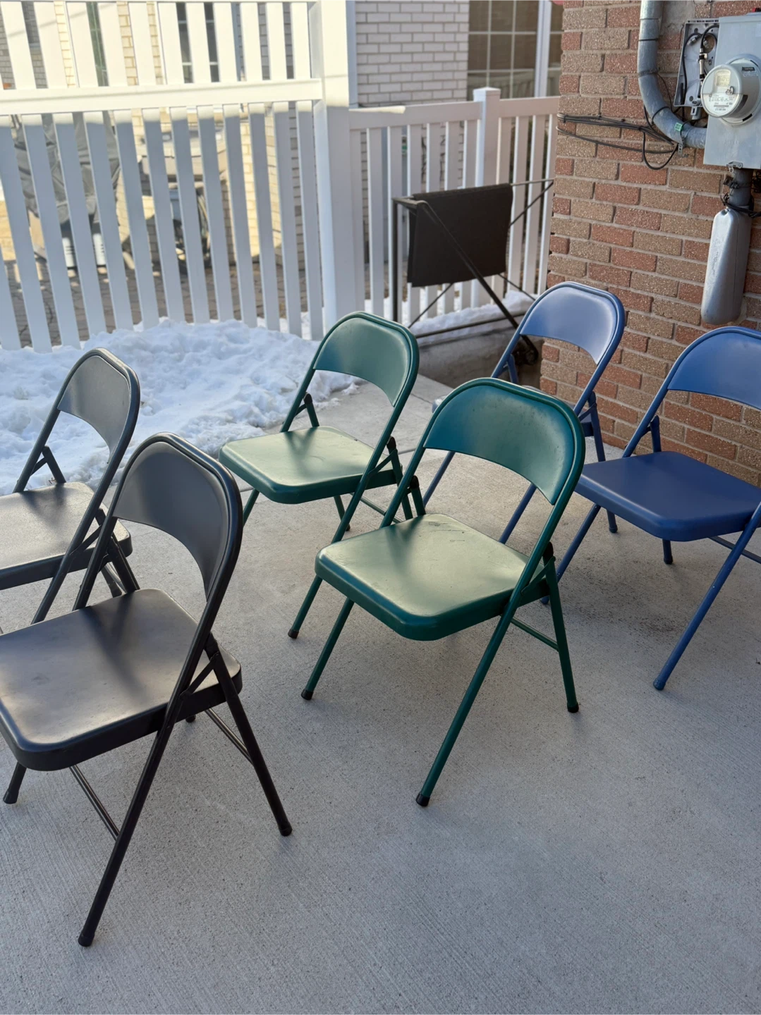 Folding Chairs - Black, Green, Blue - photo 4