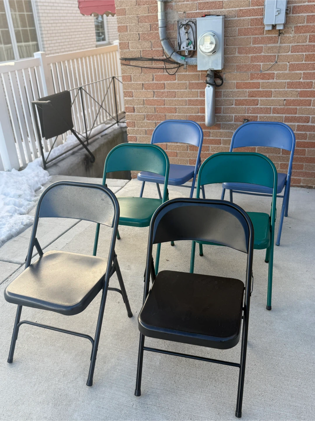 Folding Chairs - Black, Green, Blue - photo 2