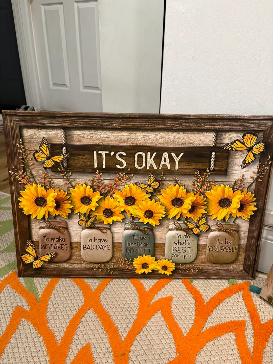 Sunflower , Horse, message Canvas Wall Art - photo 3