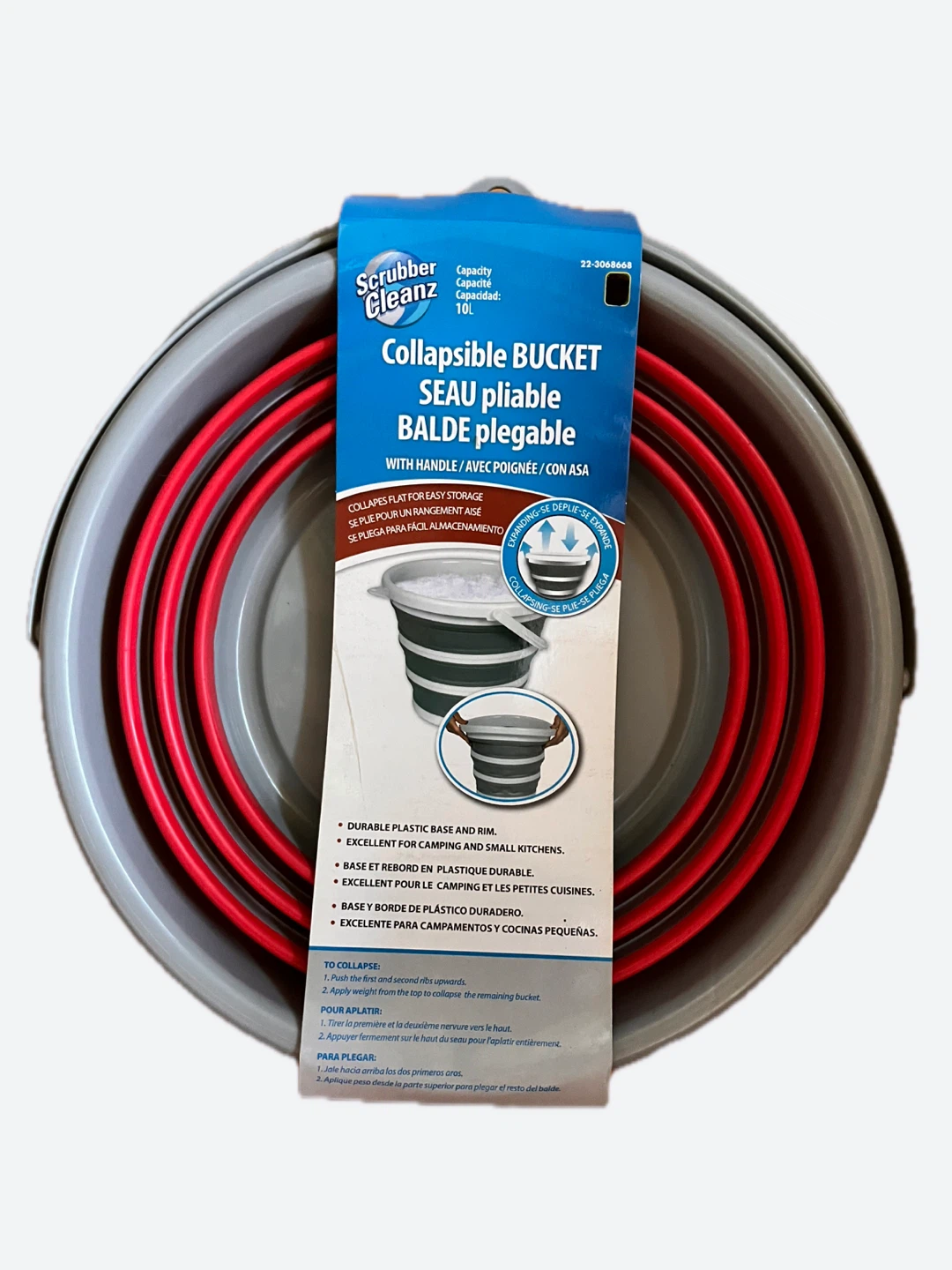 Scrubber Cleanz Collapsible Bucket - 10L - New