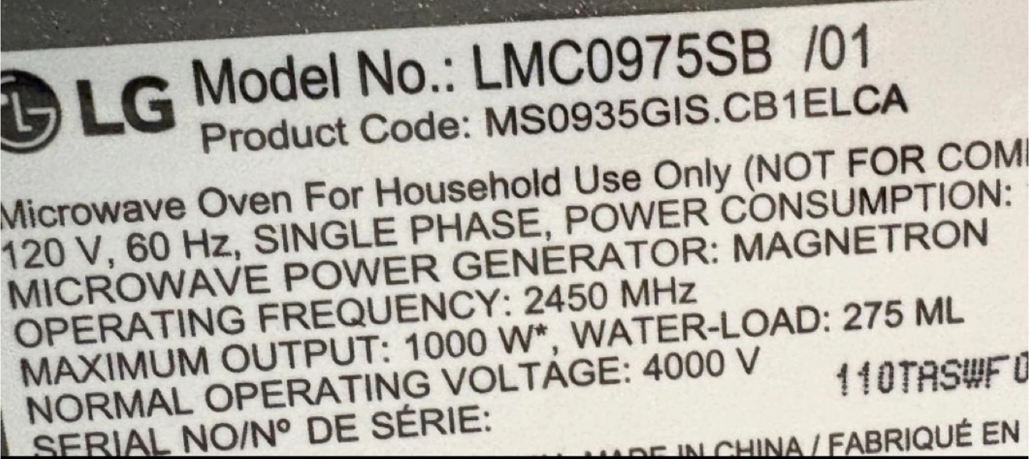 LG Neochef Microwave - photo 5