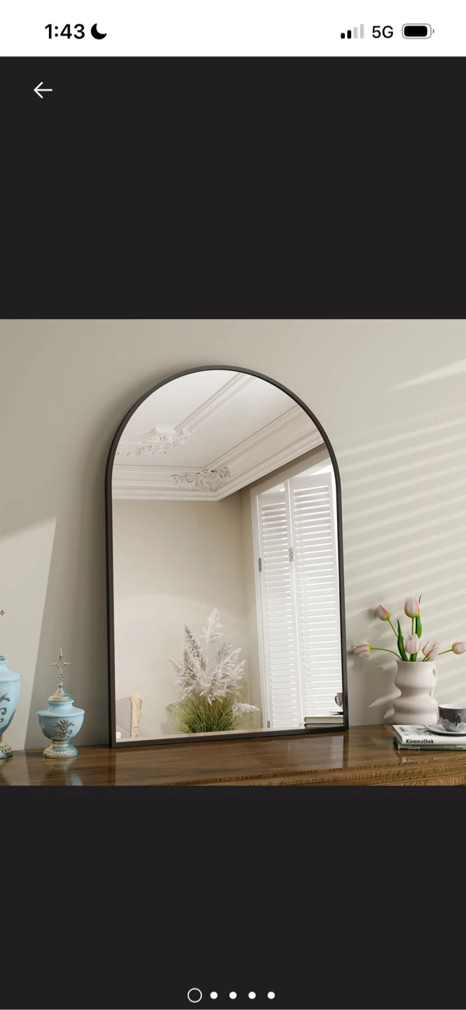 New Wayfair Arched Mirror, 30" x 24" - photo 2