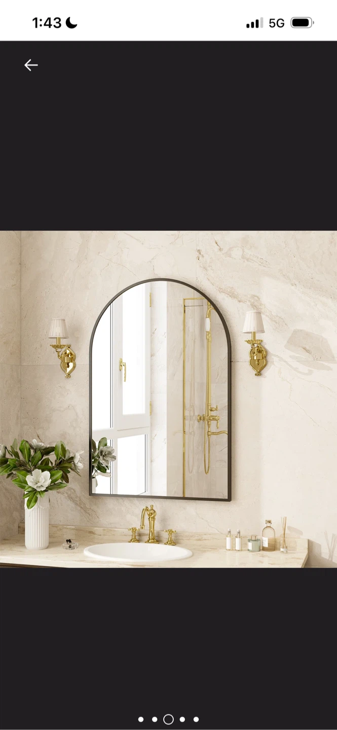 New Wayfair Arched Mirror, 30" x 24" - photo 5