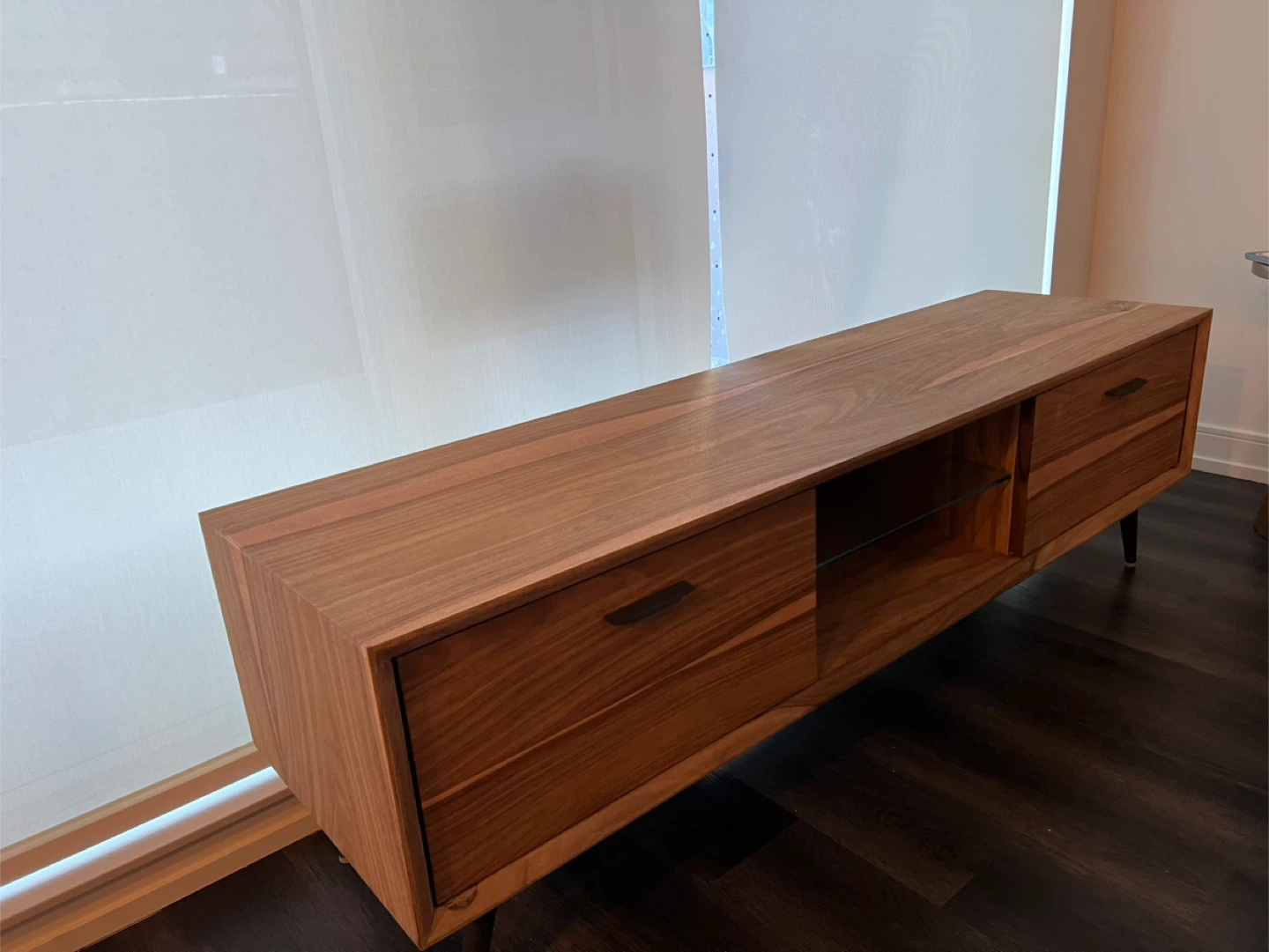 Wood TV Stand with Drawers - photo 2