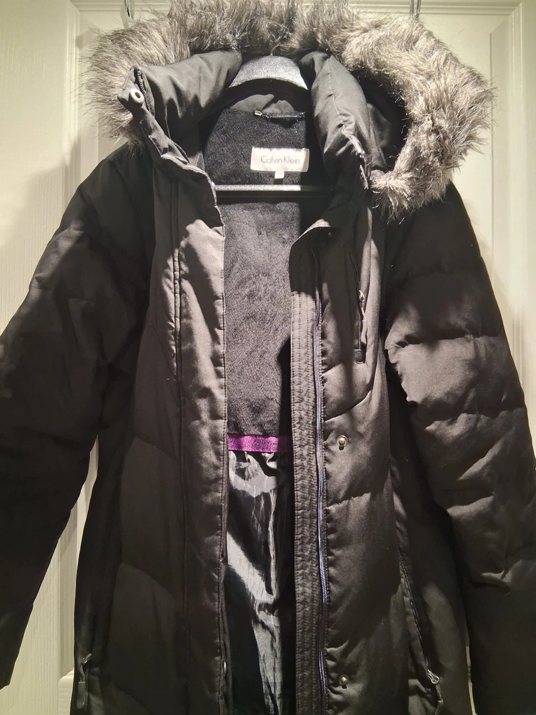 Calvin Klein Black Puffer Coat - Size M - photo 2